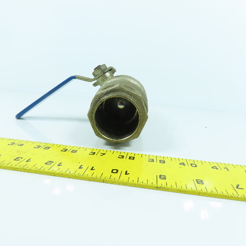 1-1/2" x 1-1/2" Compression Brass Ball Valve Female x Female