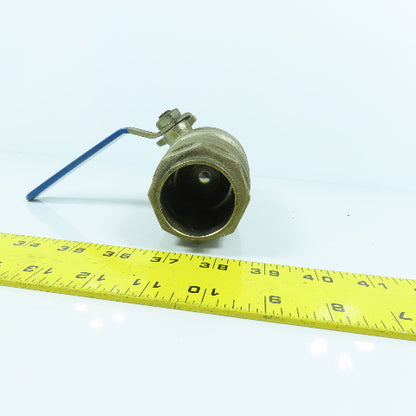 1-1/2" x 1-1/2" Compression Brass Ball Valve Female x Female