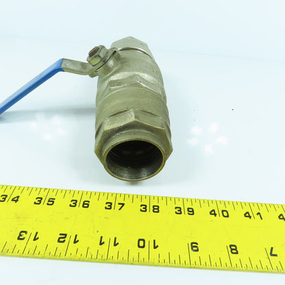 1-1/2" x 1-1/2" Compression Brass Ball Valve Female x Female