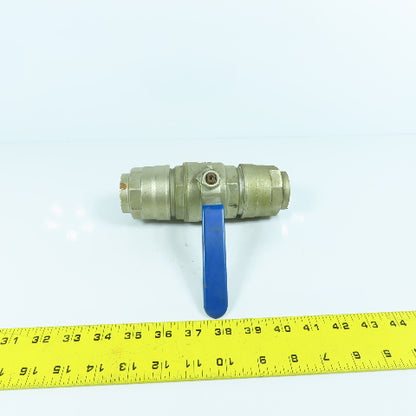 1-1/2" x 1-1/2" Compression Brass Ball Valve Female x Female