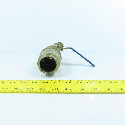 1-1/2" x 1-1/2" Compression Brass Ball Valve Female x Female