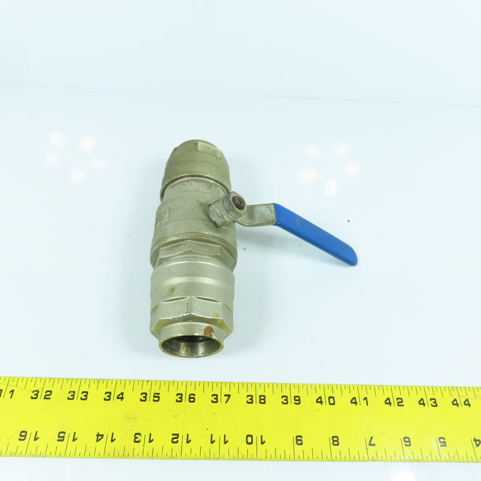 1-1/2" x 1-1/2" Compression Brass Ball Valve Female x Female