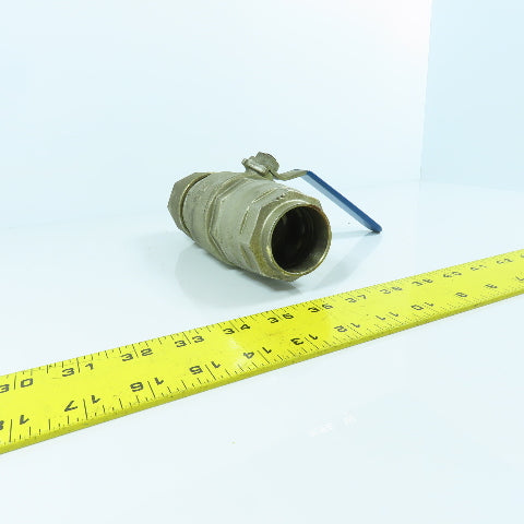 1-1/2" x 1-1/2" Compression Brass Ball Valve Female x Female