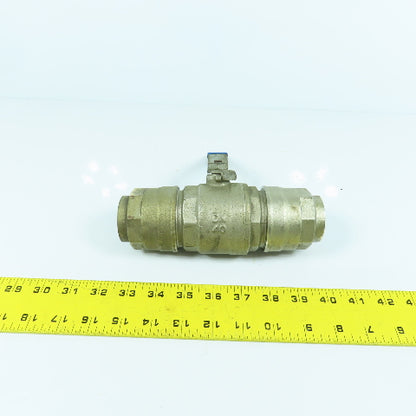 1-1/2" x 1-1/2" Compression Brass Ball Valve Female x Female
