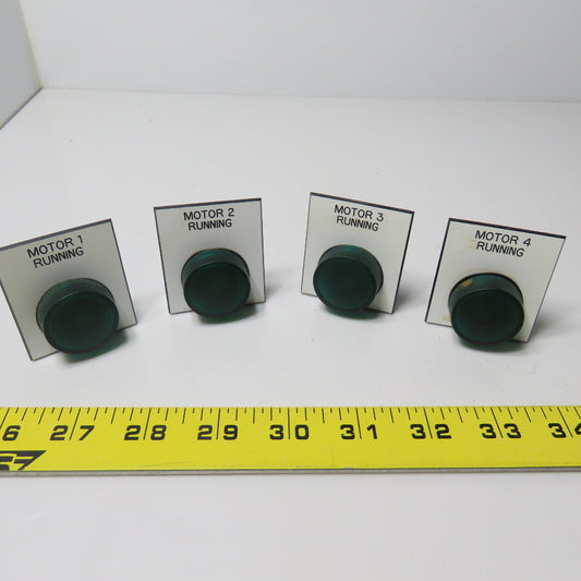 ABB CL-100G Green Pilot Indicator Light Lot Of 4