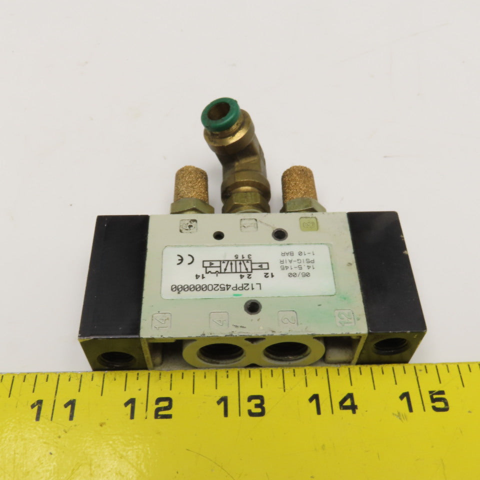 Numatics L12PP452O000000 2 Position Air Piloted Directional Valve 1/4" NPT