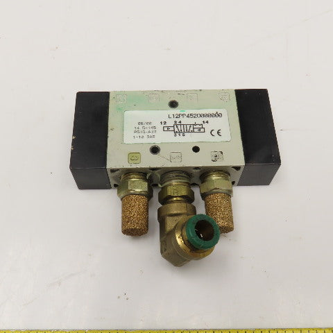 Numatics L12PP452O000000 2 Position Air Piloted Directional Valve 1/4" NPT