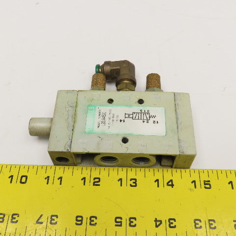 Numatics L22JA4520 2 Position Single Air Pilot Directional Valve 1/4" NPT