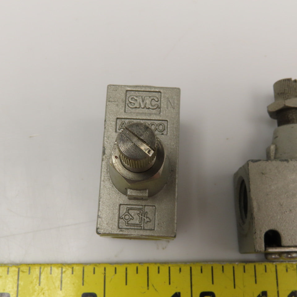 SMC AS2000 1/4" NPT Inline Flow Pressure Regulator Lot Of 4