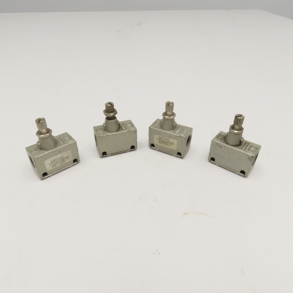 SMC AS2000 1/4" NPT Inline Flow Pressure Regulator Lot Of 4