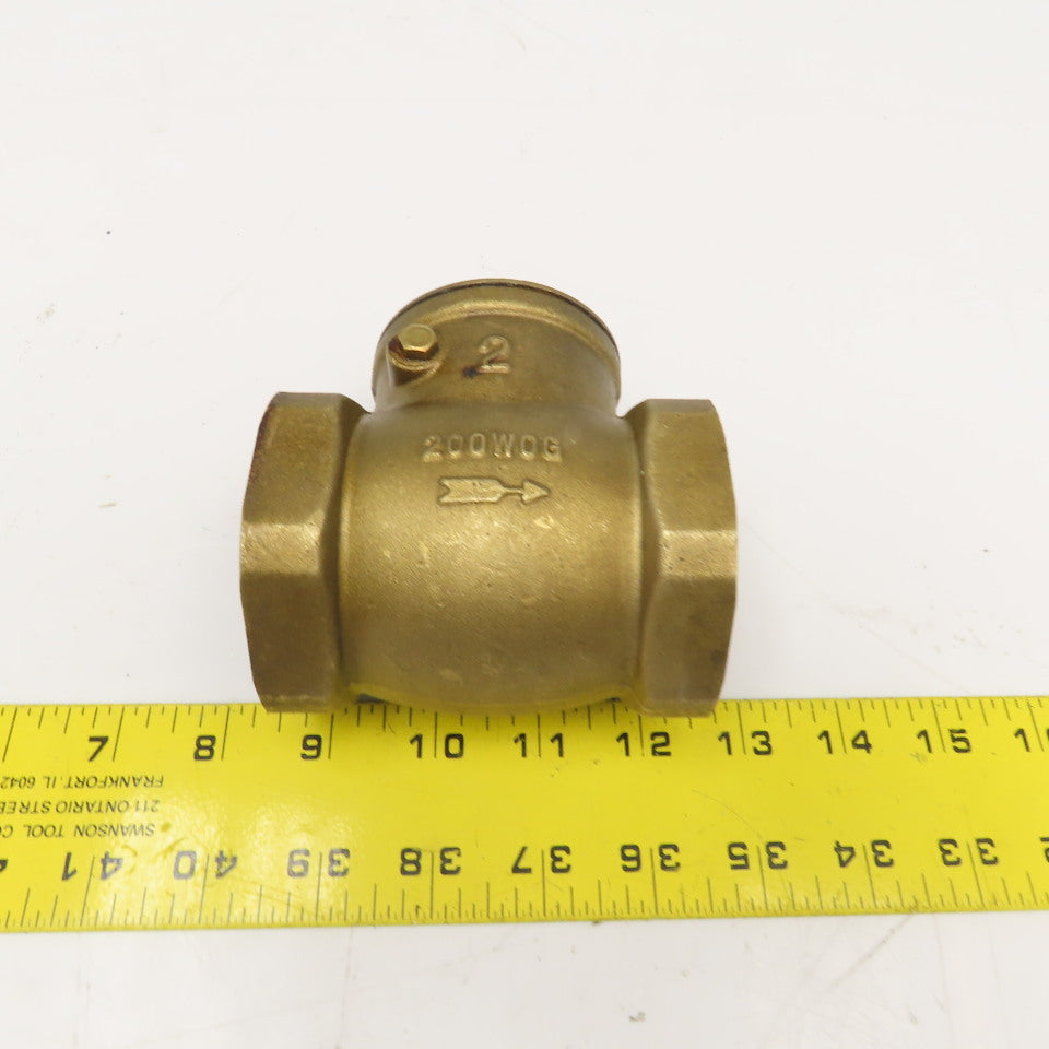 2" Brass Swing Check Valve 200WOG