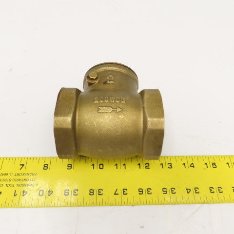 2" Brass Swing Check Valve 200WOG