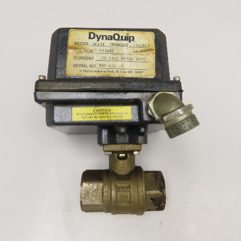 DynaQuip AE104 1" Ball Valve 115VAC Mechanical Actuator