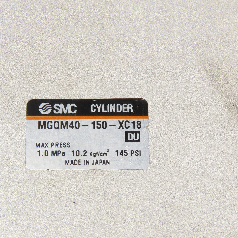 SMC MGQM40-150-XC18 40mm Bore 150mm Stroke Guided Pneumatic Cylinder Actuator