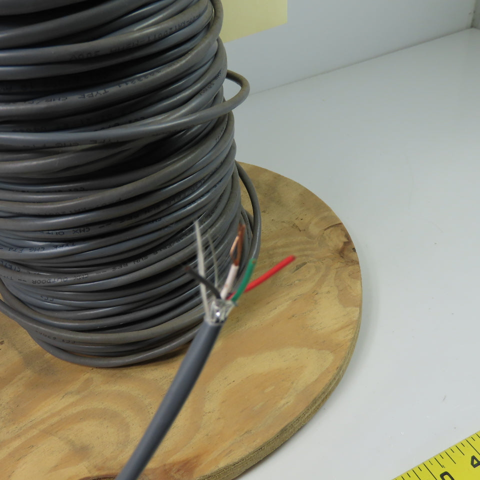 Coleman CMR/CL3R/FPLR 18/4 Shielded Multiconductor Alarm Cable 220'