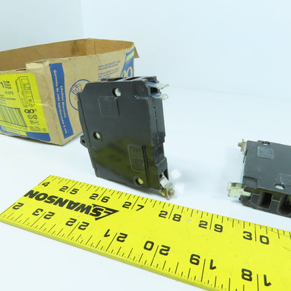 Square D QOB120 Type QOB 20A Plug-On Circuit Breaker 120V Single Pole Lot of 6