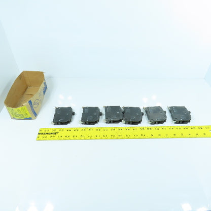 Square D QOB120 Type QOB 20A Plug-On Circuit Breaker 120V Single Pole Lot of 6