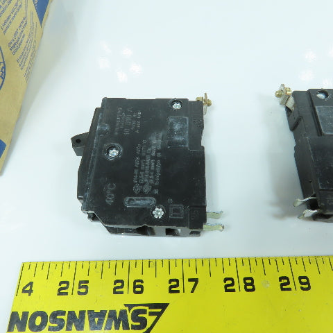 Square D QOB120 Type QOB 20A Plug-On Circuit Breaker 120V Single Pole Lot of 6