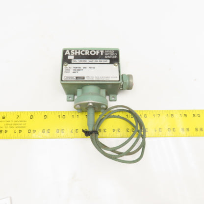 Ashcroft T428T05 15A 125/250V 150-260°F Snap Action Temperature Switch No Probe