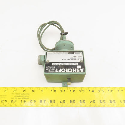 Ashcroft T428T05 15A 125/250V 150-260°F Snap Action Temperature Switch No Probe