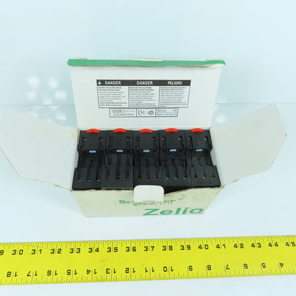 Schneider RUZSC2M Zelio 12A Relay Socket 250V 2.5kV Rail Mount Box Of 10