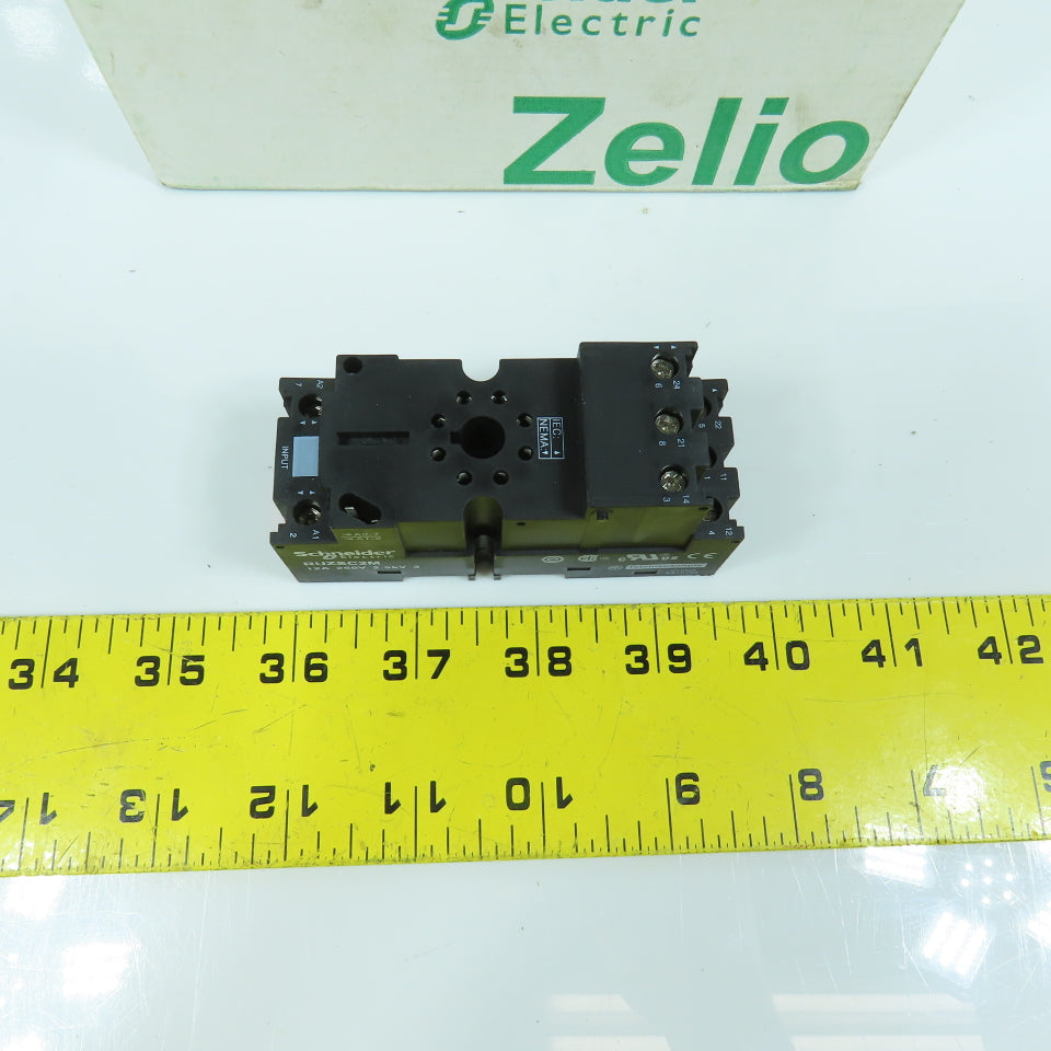Schneider RUZSC2M Zelio 12A Relay Socket 250V 2.5kV Rail Mount Box Of 10