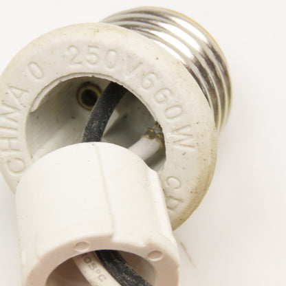 250V 660W Screw In Socket Ceramic Light Adaptor Pigtail Lot Of 5