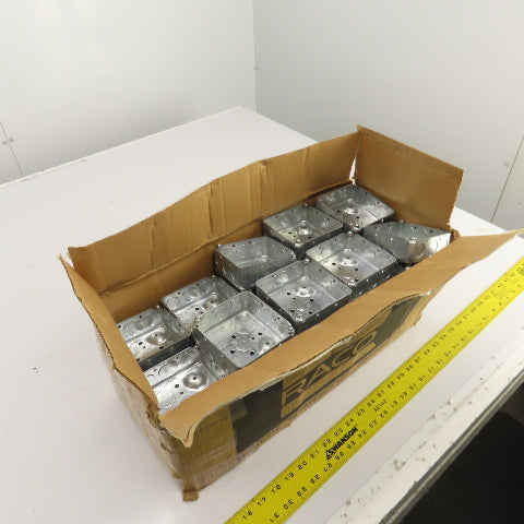 Hubbell Raco 4" x 4" x 1-1/2" Deep Electrical Outlet Boxes 1/2&3/4" KO's Lot/47