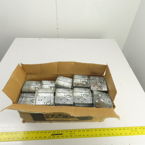 Hubbell Raco 4" x 4" x 1-1/2" Deep Electrical Outlet Boxes 1/2&3/4" KO's Lot/47