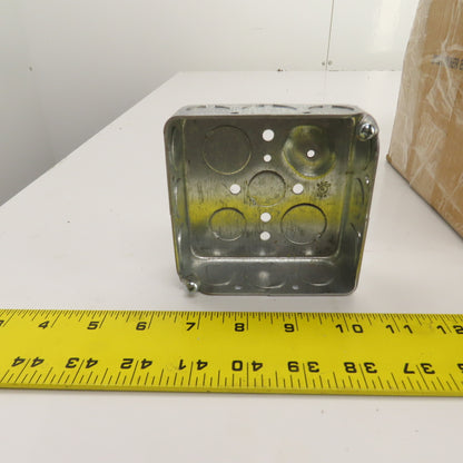 Hubbell Raco 4" x 4" x 1-1/2" Deep Electrical Outlet Boxes 1/2&3/4" KO's Lot/47