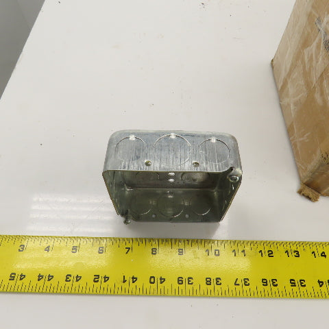 Hubbell Raco 4" x 4" x 1-1/2" Deep Electrical Outlet Boxes 1/2&3/4" KO's Lot/47