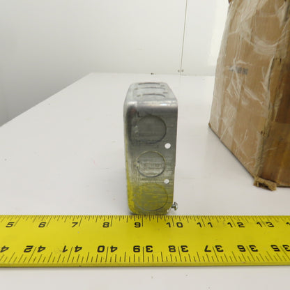 Hubbell Raco 4" x 4" x 1-1/2" Deep Electrical Outlet Boxes 1/2&3/4" KO's Lot/47