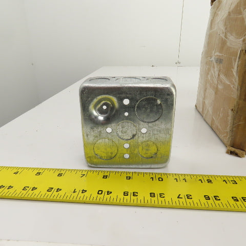 Hubbell Raco 4" x 4" x 1-1/2" Deep Electrical Outlet Boxes 1/2&3/4" KO's Lot/47