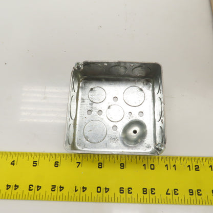 Hubbell Raco 4" x 4" x 1-1/2" Deep Electrical Outlet Boxes 1/2&3/4" KO's Lot/47