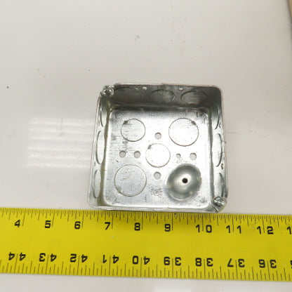 Hubbell Raco 4" x 4" x 1-1/2" Deep Electrical Outlet Boxes 1/2&3/4" KO's Lot/47
