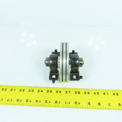 Double Groove Single Sheave Wire Rope Pulley Cable Guide 4-1/4" OD From LK-G80c