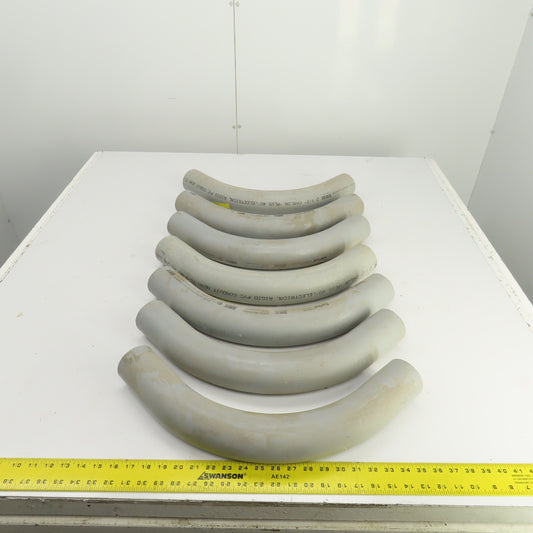Carlon 2-1/2" PVC SCH40 Conduit 90° Deg Elbow Slip x Slip Ridgid Lot Of 7
