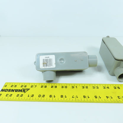 Carlon 3/4" Type LL PVC Conduit Body 12 CU IN W/Cover & Gasket Lot Of 3