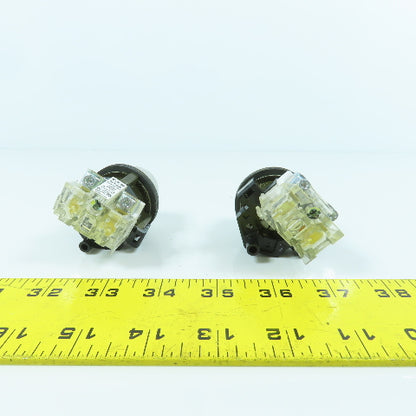 Eaton HT8A Black Momentary Contact Push Button Switches 600V Lot Of 2