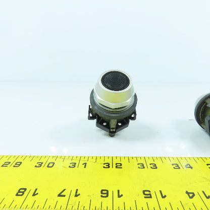 Eaton HT8A Black Momentary Contact Push Button Switches 600V Lot Of 2