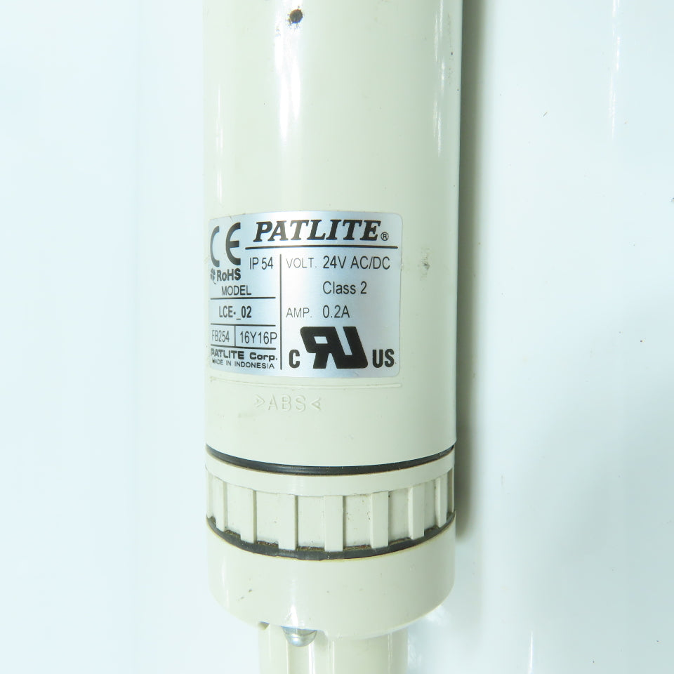 Patlite LCE-02 Red & Green Signal Stack Light 24V AC/DC