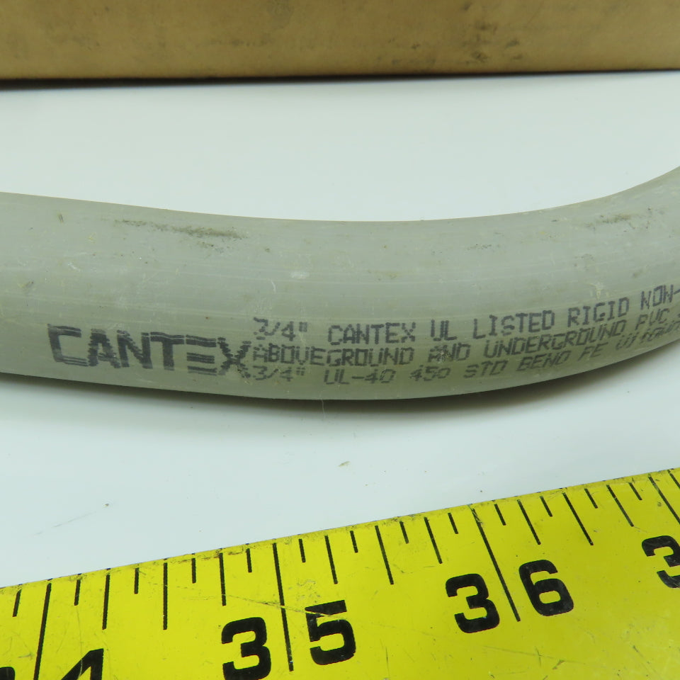 Cantex 3/4" 45° PVC SCH40 Elbow Slip x Slip Ridgid Nonmetallic Lot Of 22
