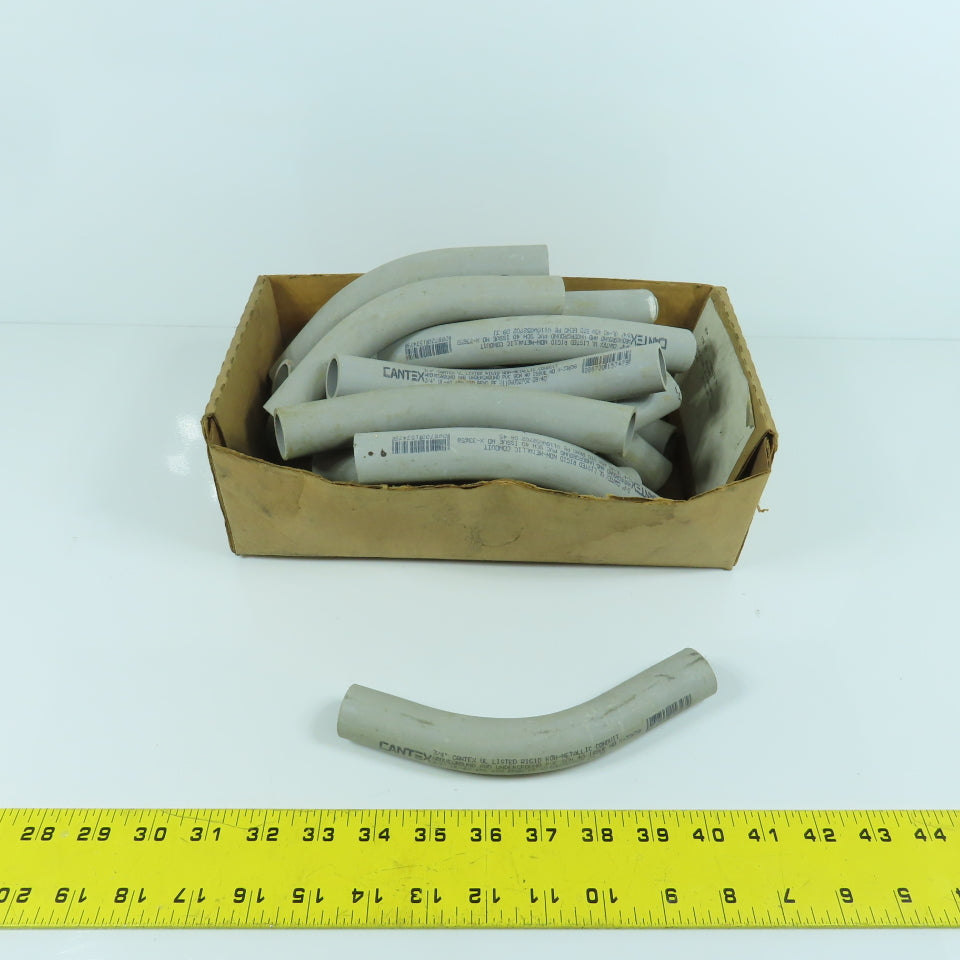 Cantex 3/4" 45° PVC SCH40 Elbow Slip x Slip Ridgid Nonmetallic Lot Of 22