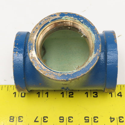 SA 1-1/2" NPT Female Brass Pipe TEE