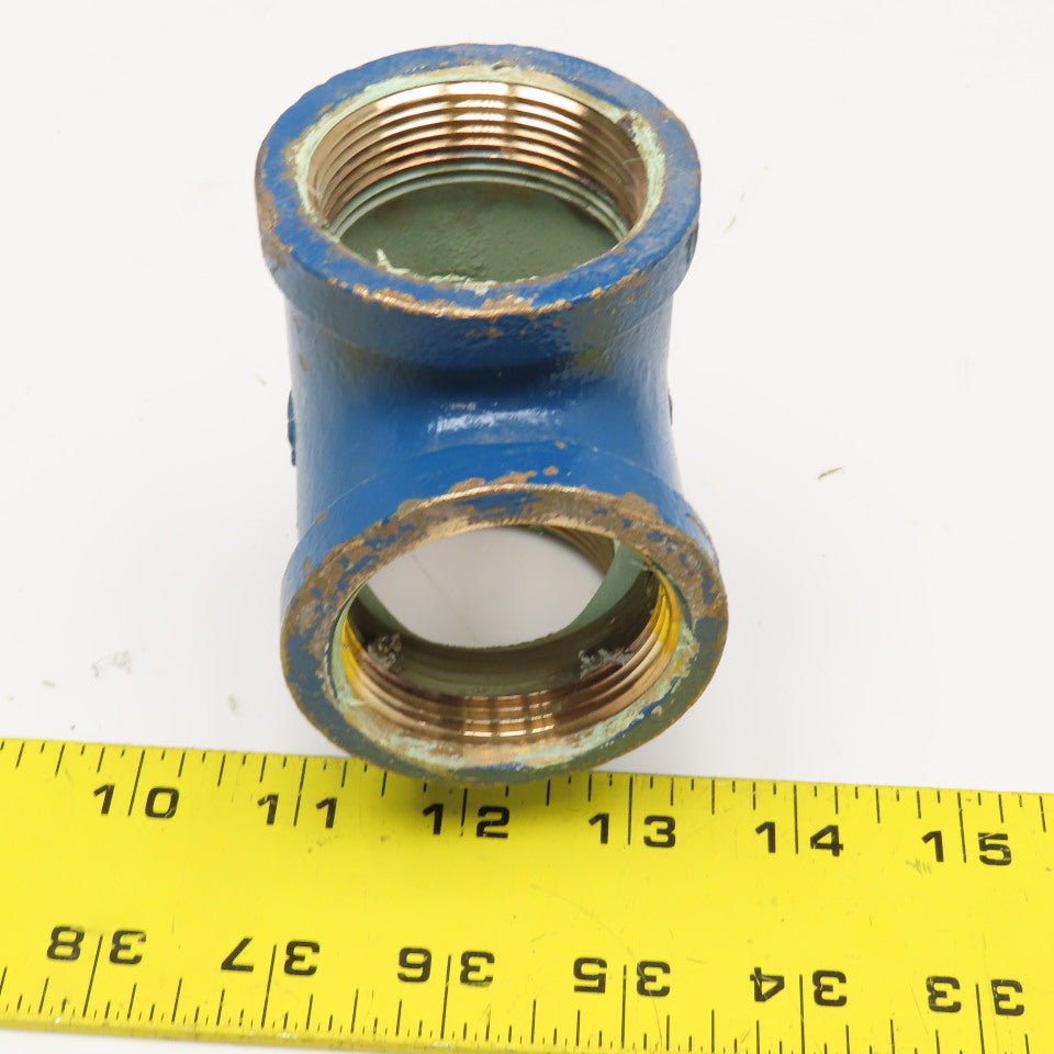 SA 1-1/2" NPT Female Brass Pipe TEE