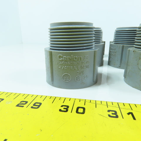 Carlon 1-1/4"Threaded Male x Socket PVC Box Adapter Terminal Lot Of 18
