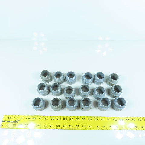 Carlon 1-1/4"Threaded Male x Socket PVC Box Adapter Terminal Lot Of 18