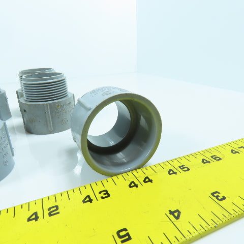 Carlon 1-1/4"Threaded Male x Socket PVC Box Adapter Terminal Lot Of 18