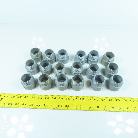 Carlon 1-1/4"Threaded Male x Socket PVC Box Adapter Terminal Lot Of 18