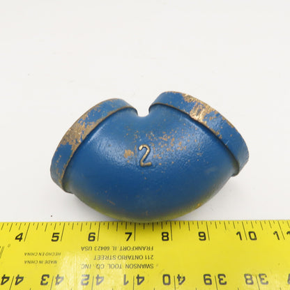 SA 2" NPT Female Brass Pipe Elbow 90°